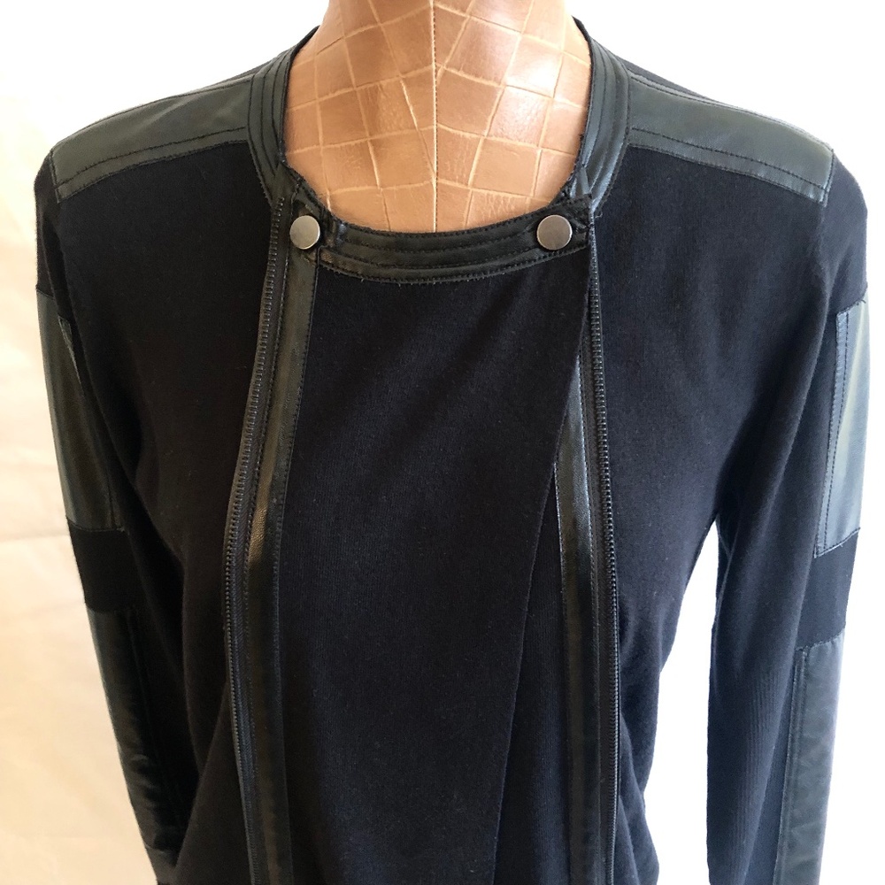 NIC+ZOE Black LeatherTrimmed Dress or Jacket